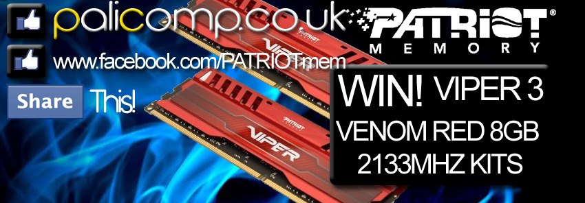 Palicomp FB  Patriot 2133Mhz Memory Giveaway ~10/19