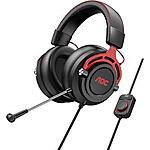 AOC GH300 USB Gaming Headset with RGB-LED Gaming Headset with Detachable Mic @Newegg $18