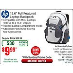 HP Laptop Backpack or Samsung 32GB EVO SDHC $10, Acronis Disk Director 12 Free after $30 Rebate @Frys (w/emailed code 10/25) 4TB WD Purple Hard Drive $129