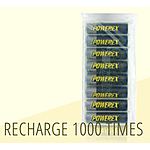 POWEREX MH-8AA270-BH 2700mAh 8-Pack AA NiMH Rechargeable Batteries (Made in Japan) $15AC@Newegg