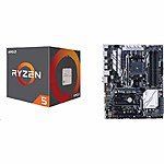 AMD Ryzen 5 1500X CPU and Asus Prime X370 Pro AM4 Motherboard Bundle $300  Thermaltake Contac Silent CPU Cooler $19