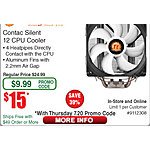 Thermaltake Contac 12 Silent CPU Cooler $15 (w/emailed code)  750W Enermax Revolution X't II 80+ Gold Modular Power Supply $60AR