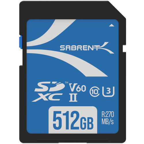 Sabrent 512GB Rocket UHS-II SDXC Memory Card $70