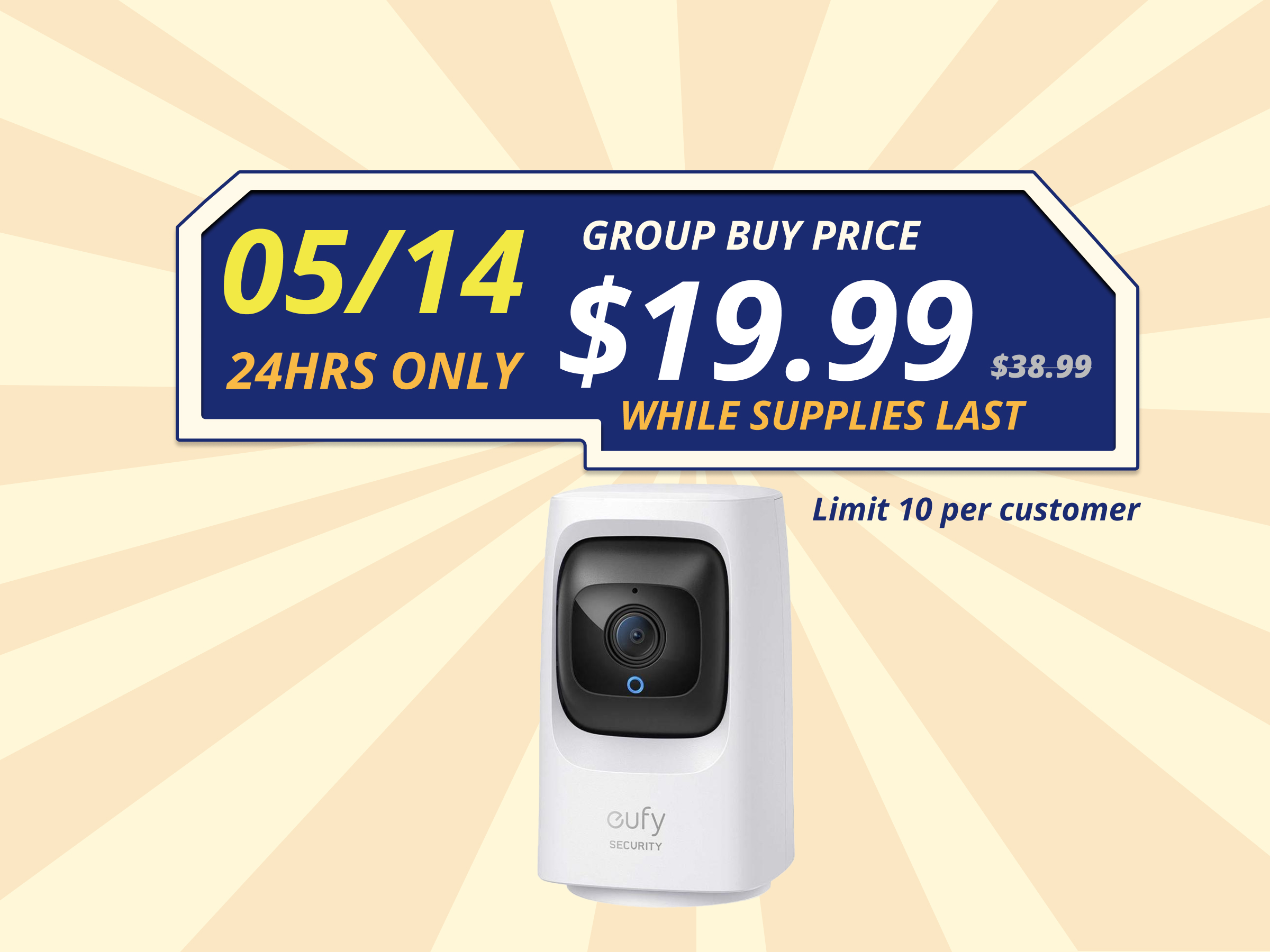 eufy P24 2K Smart Security Camera Indoor Camera Mini Cam WiFi Baby Monitor Pan&Tilt *RFB* (Group buy) $20