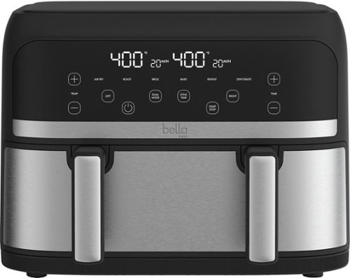 bella PRO - 4-qt. TriZone Touchscreen Air Fryer with Dual Flex Basket - Stainless Steel @BestBuy $40