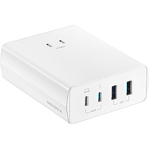4-Port 100W Insignia Stackable USB & USB-C Desktop Charger Kit w/ 6' Power Cord $40