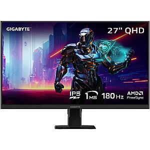 27" Gigabyte GS27QA SA WQHD 180Hz IPS Gaming Monitor $170 at Newegg
