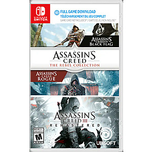 Assassin’s Creed: Rebel Collection + Assassin’s Creed III Remastered Standard Edition - Nintendo Switch $15