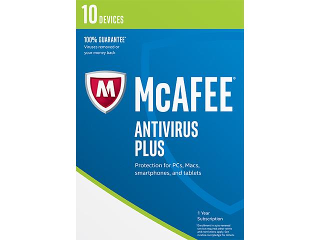 McAfee AntiVirus 2017 - 10 Device Free after Rebate
