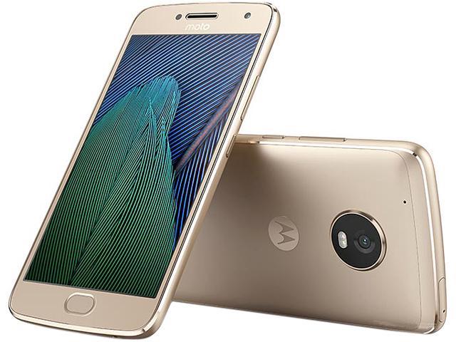 Moto G5 Plus XT1687 32GB Smartphone (Unlocked, Fine Gold) $185AC@Newegg