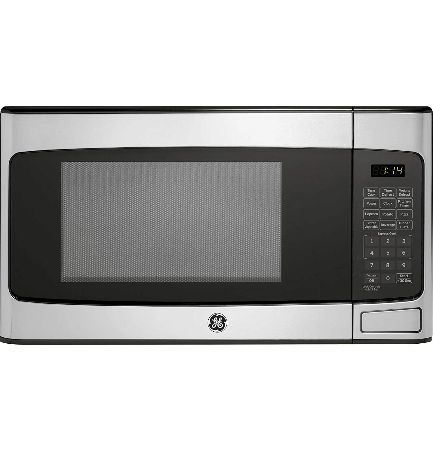 Ge 1 1 Cu Ft Mid Size Microwave Stainless Steel Bestbuy 79 99
