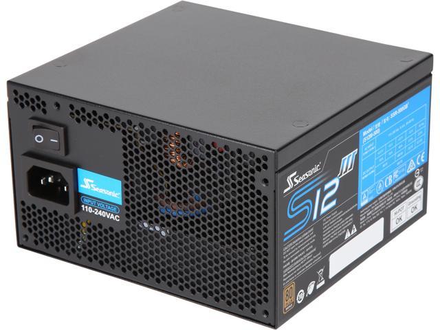 500W Seasonic S12III 500 SSR-500GB3 80+ Bronze Power Supply $30 AR @Newegg