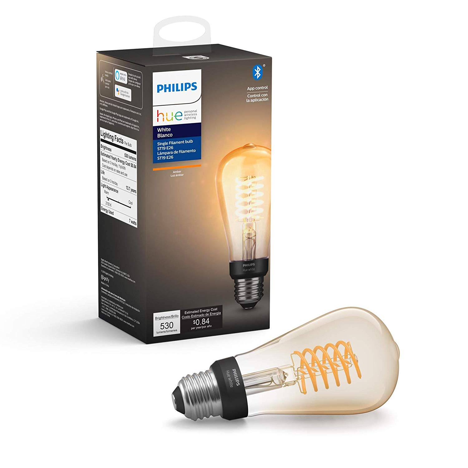 Philips Hue 551796 1-pack ST19 E26 Filament Edison Bulb @Amazon $27.95