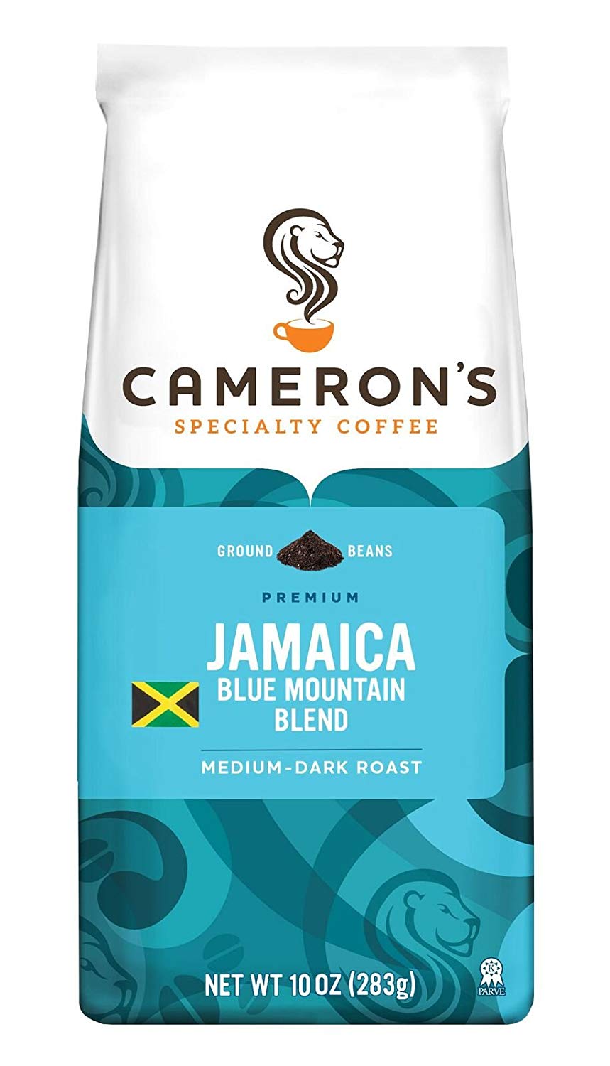 Cameron's Coffee Roasted Ground Coffee Bag, Jamaican Blue Mountain Blend, 10 Ounce (AC+ S&S) $4.28