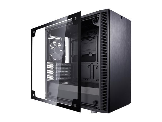 Fractal Design Define Mini C TG Black Tempered Glass Silent Compact Micro ATX Mini Tower Case @newegg $87