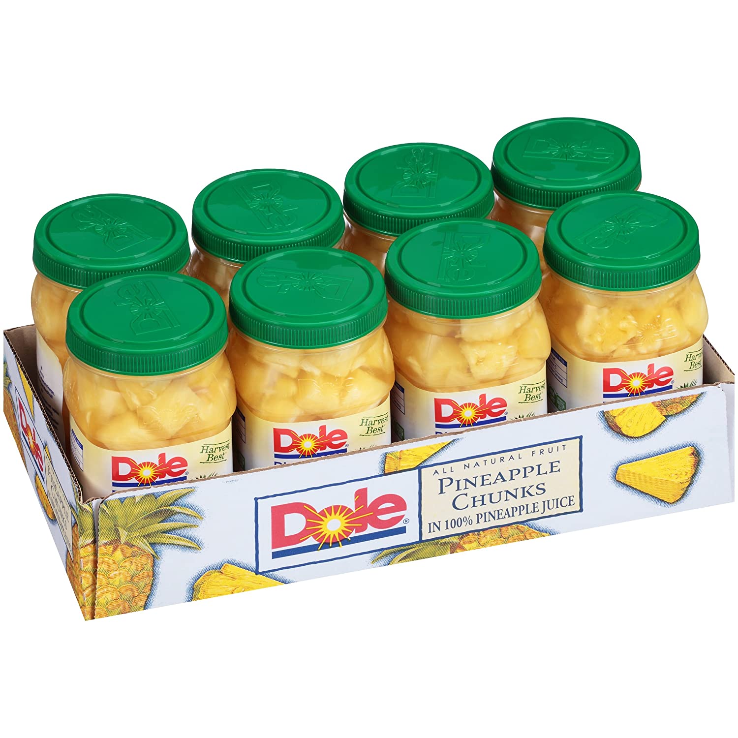 Dole Pineapple Chunks, 23.5 Ounce Jars (Pack of 8) @Amazon $14.05