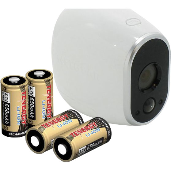 Tenergy 4-pk Rechargeable 3.7V Li-Ion CR-123 Batteries @Frys $19
