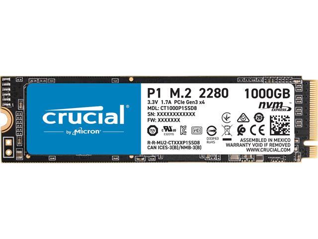 1TB Crucial P1 NVMe SSD @Newegg $100