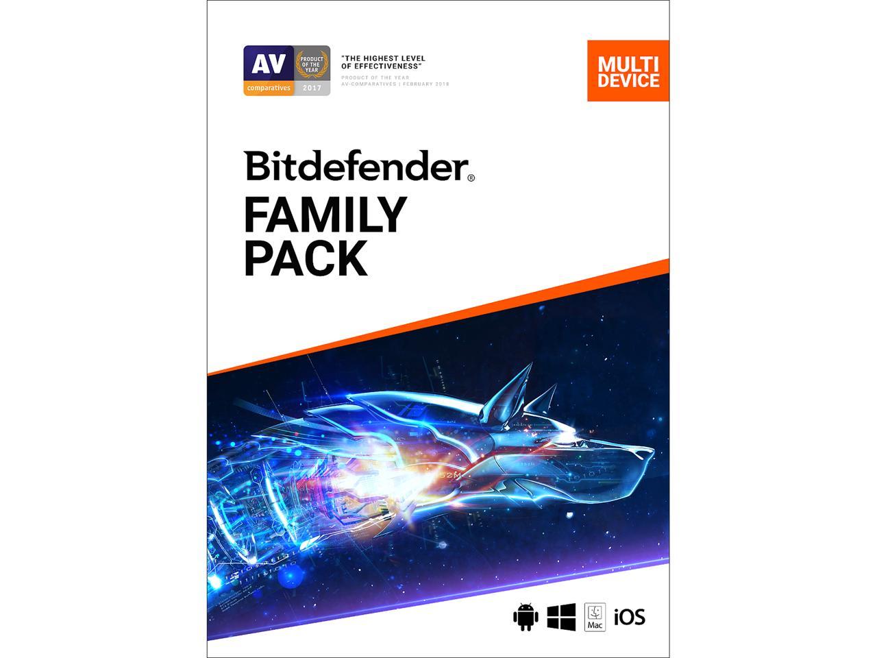 Bitdefender Family Pack 2020 - 2 Year/15 Devices - Download @Newegg $40