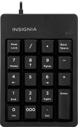 Insignia™ Wired Keypad - Black $5