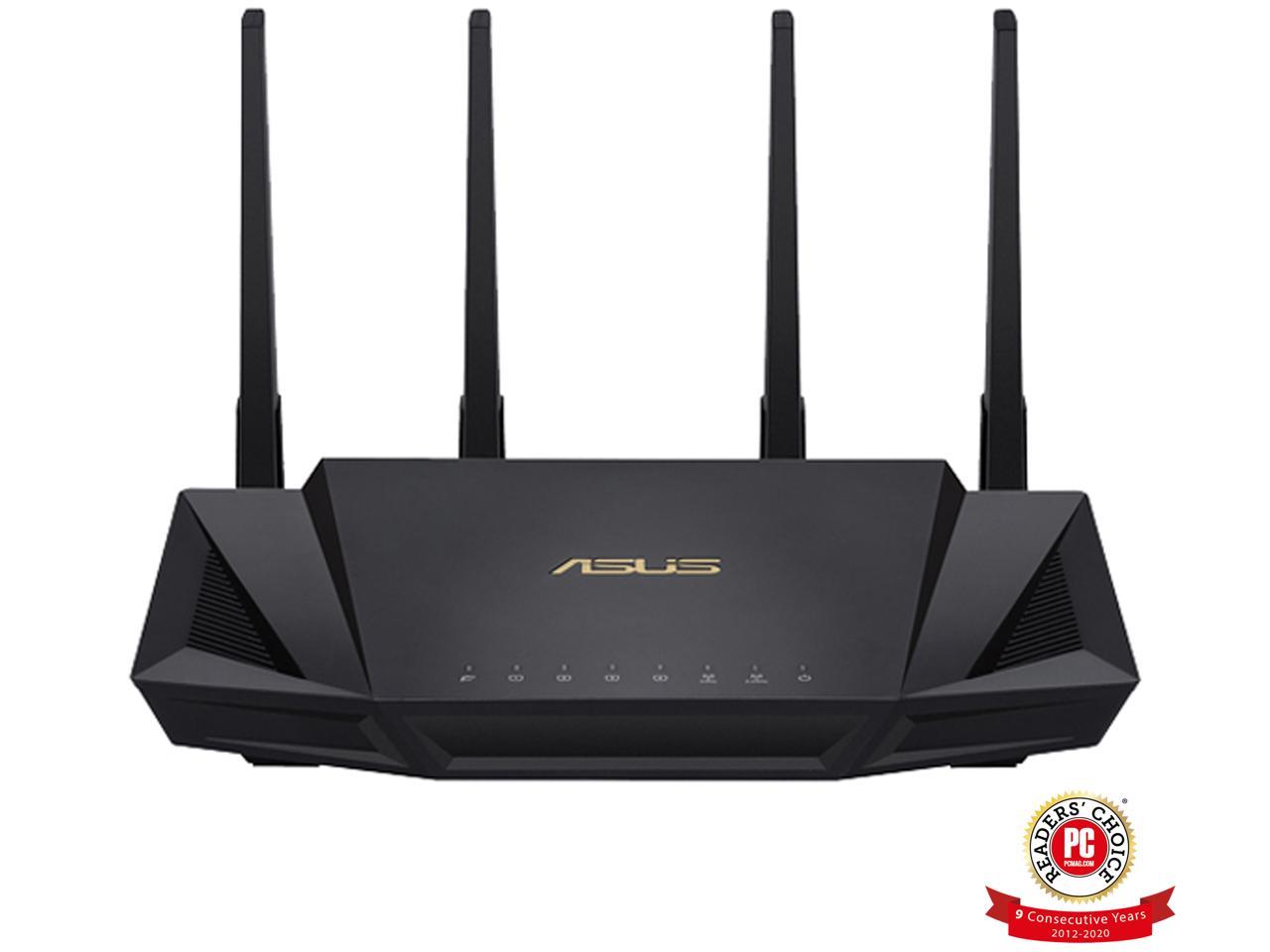 ASUS RT-AX3000 AX3000 Wi-Fi 6 Wireless Dual-Band Gigabit Router $150