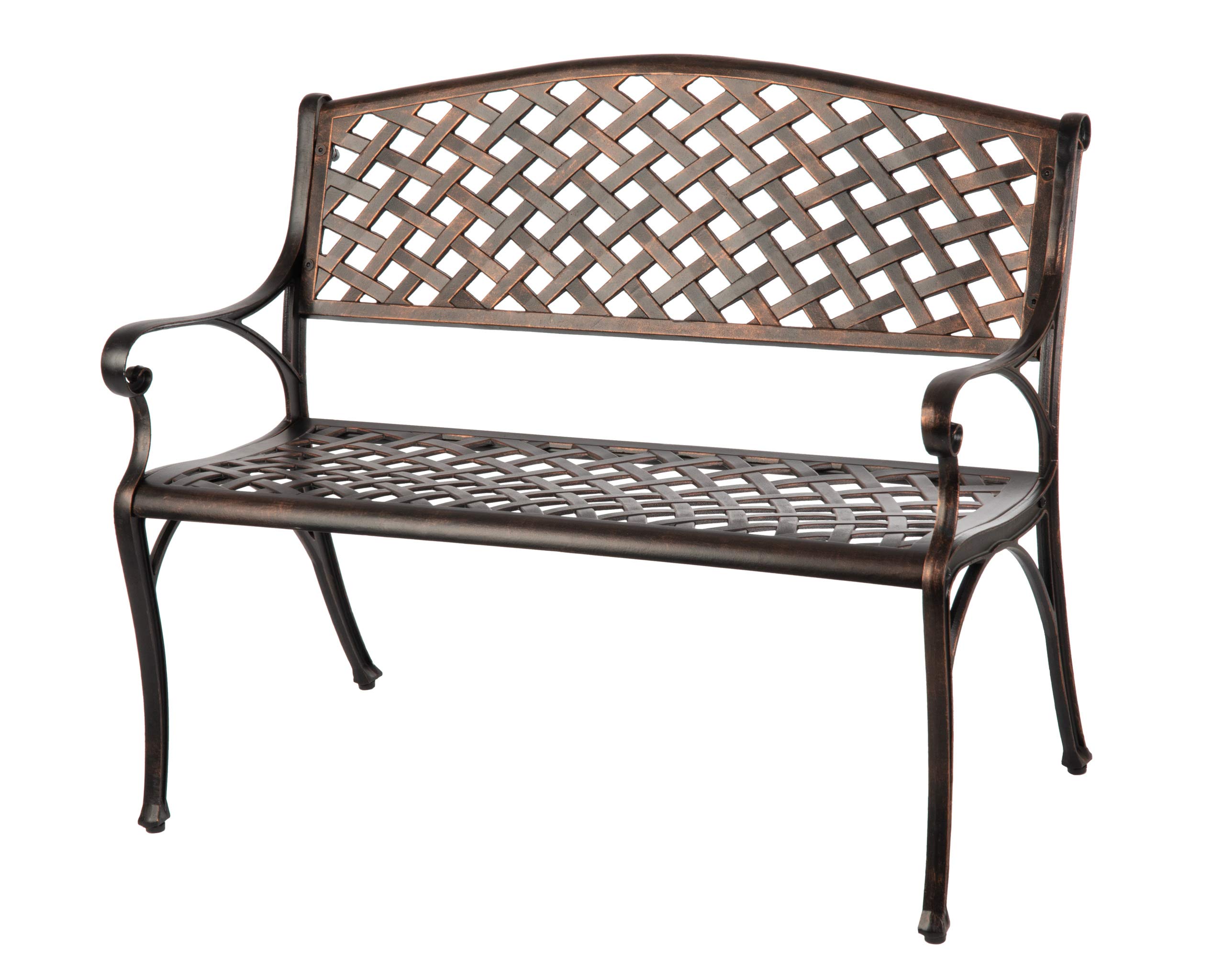 Cast Aluminum Bench $118.79 after 20% off Coupon Amazon
