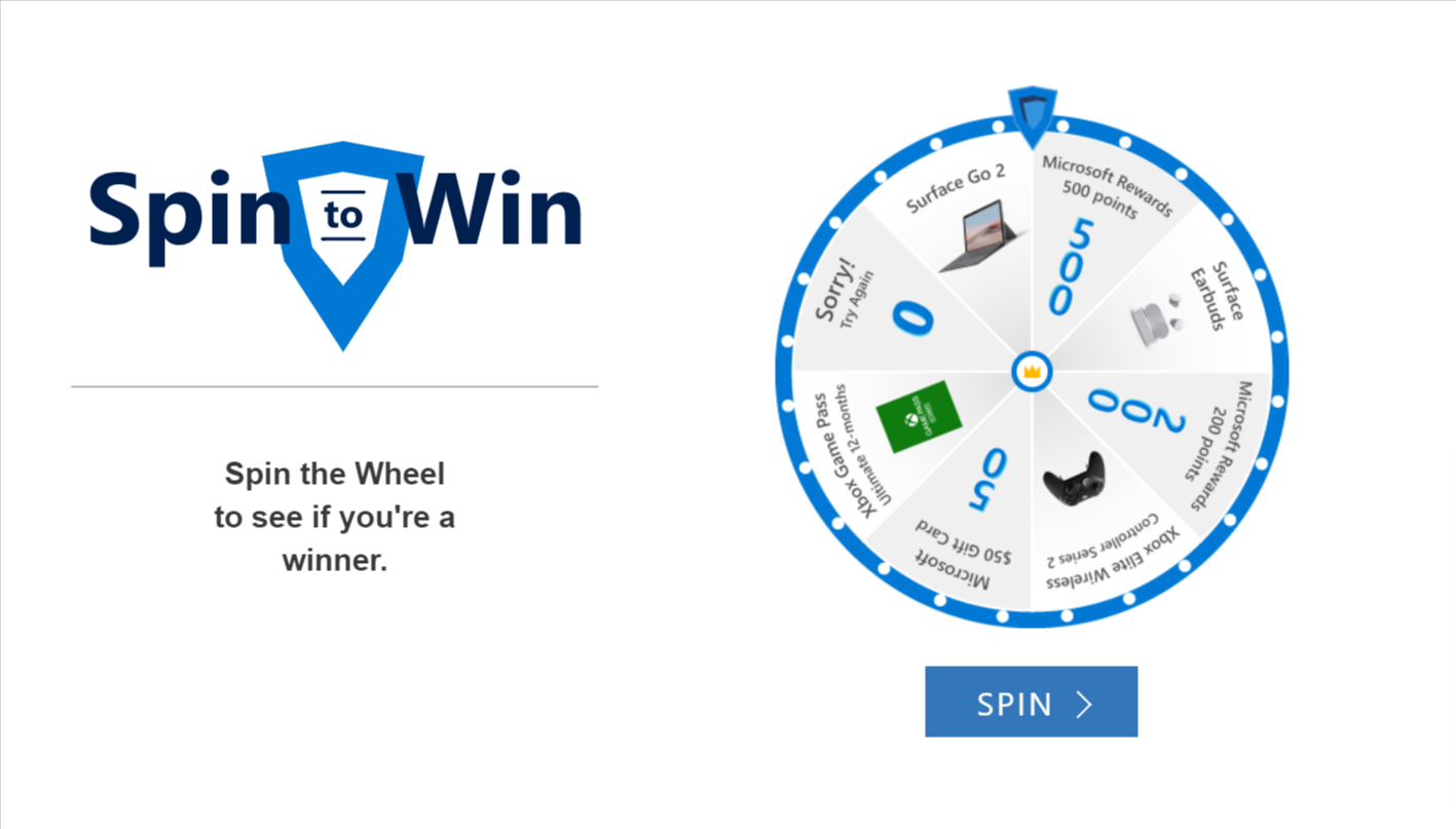 Microsoft Rewards - Free Spin to Win Entry YMMV