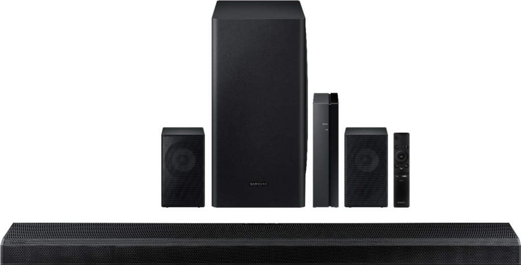 Samsung HW-Q850T 5.1.2ch Soundbar with Dolby Atmos/DTS:X and Wireless Rear Speakers (2020) Black HW-Q850T/ZA - $599