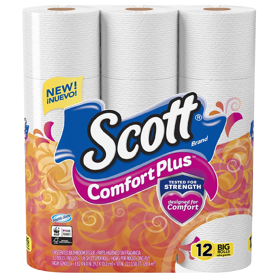 Walgreens Pickup 12Ct Scott Big Roll Toilet Paper, 3Pk 144Ct