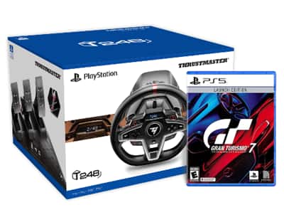 Thrustmaster T248 Racing Wheel & Magnetic Pedals + Gran Turismo 7 (PS5)