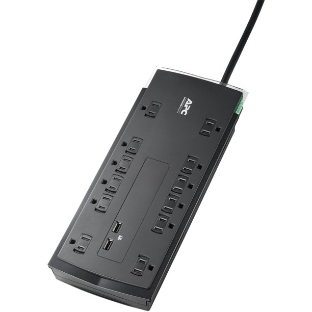 Walmart+ Members: APC 12-Outlet 4320 Joule Surge Protector Power Strip w/ 2 USB Type-A Ports - $26.79 + FS