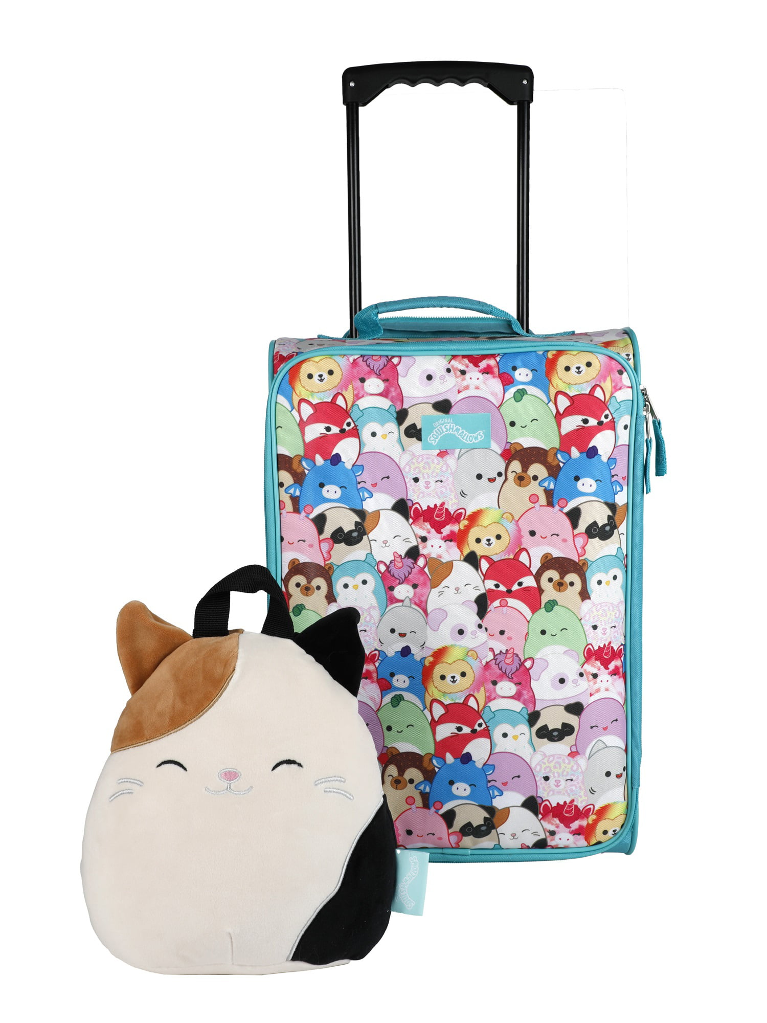 2 Piece Squishmallows Travel Set W 18 Luggage 10 Plush Backpack
