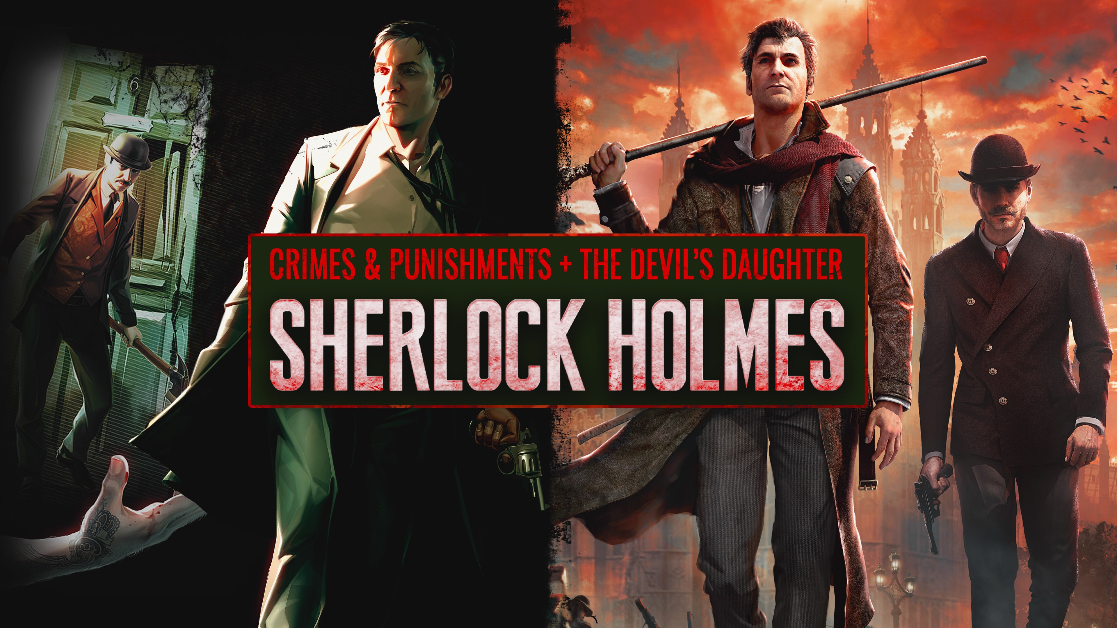 Sherlock Holmes: Crimes and Punishments + Sherlock Holmes: The Devil's Daughter Bundle (PS4 Digital) - $$6.49