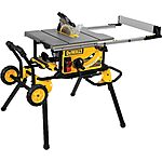 DeWALT 10" 15A Corded Jobsite Table Saw w/ Rolling Stand $474 + Free Shipping