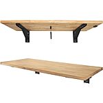 SafeRacks 48" x 20" Heavy Duty Wall-Mounted Folding Table Collapsible Workbench $63 + Free S/H w/ Prime