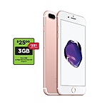 Simple Mobile 32GB iPhone 7 Plus - Rose Gold (Reconditioned) + $25 3GB Prepaid Airtime - $152.49 w/ email coupon
