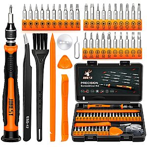 38-Piece Jorest Precision Screwdriver Kit w/ Torx T5, T6 & Y00 Bits $8 
