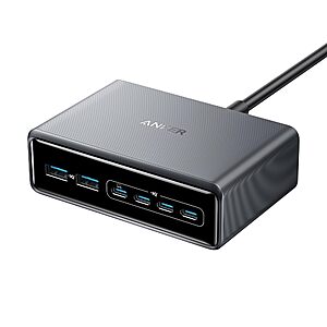 Anker Prime Charger 200W 6-Port GaN Charging Station $56 + Free Shipping
