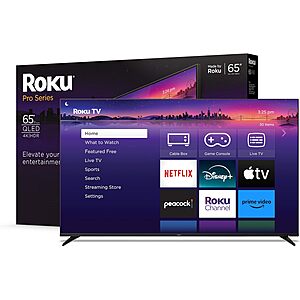 ROKU 65" Pro Series 120Hz Mini-LED QLED 4K Roku TV (2024) @ Best Buy $599.99