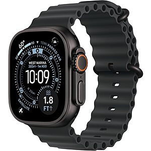 $699.99: Apple Watch Ultra 3 [GPS + Cellular 49mm] Running & Multisport Smartwatch w/Rugged Titanium Case w/Black Ocean Band at Amazon