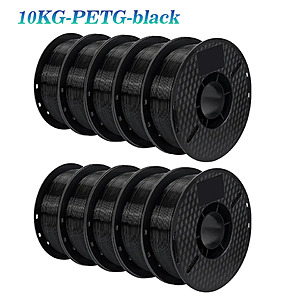 10-Pack 1KG KINGROON PETG 1.75mm 3D Printer Filament (various colors) from .90 + Free Shipping