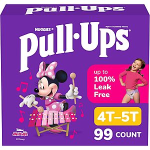Select Amazon Accounts: Huggies Pull-Ups Girls' Potty Training Pants: 22-Ct 4T-5T $22.70 & More w/ Subscribe & Save