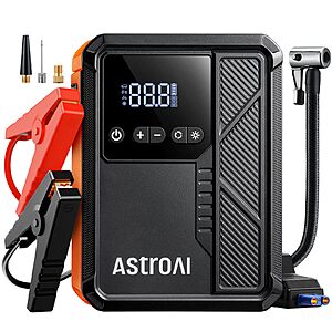 AstroAI Beta822 3000A Jump Starter w/ 150PSI Tire Inflator & LED Light $37.80 + Free S&H