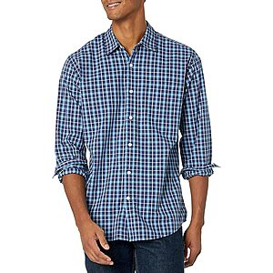 Amazon Essentials Men's Long-Sleeve Casual Poplin Shirt (Various Colors) $10.70 or Less