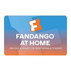 $25 Fandango at Home eGift Card (Email Delivery) $20 @ Walmart