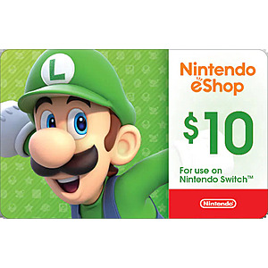 Select Gift Cards (Various): Nintendo, PetSmart, adidas & More 10% Off