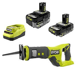 RYOBI ONE+ 18V HIGH PERFORMANCE 4Ah + 2Ah Battery + Reciprocating Saw Kit $99 + Free S&H
