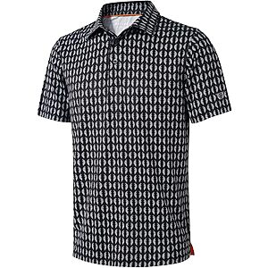 M MAELREG Men's UPF 30+ Dry-Fit Performance Golf Polo Shirts (Various) from
