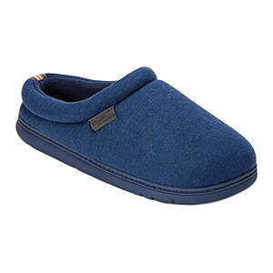 Dearfoams Men's Slippers: Cozy Comfort Jersey Clog (Navy) $6.60 & More