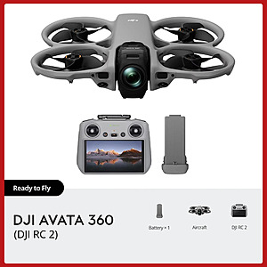 DJI Avata 360 8K 360° Camera Drone w/ DJI RC 2 Controller & 1 Battery $489.50 & More + Free S&H